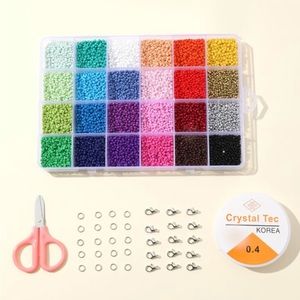 DIY JEWELRY MAKING KIT MULTI SEED BEAD COLORS
